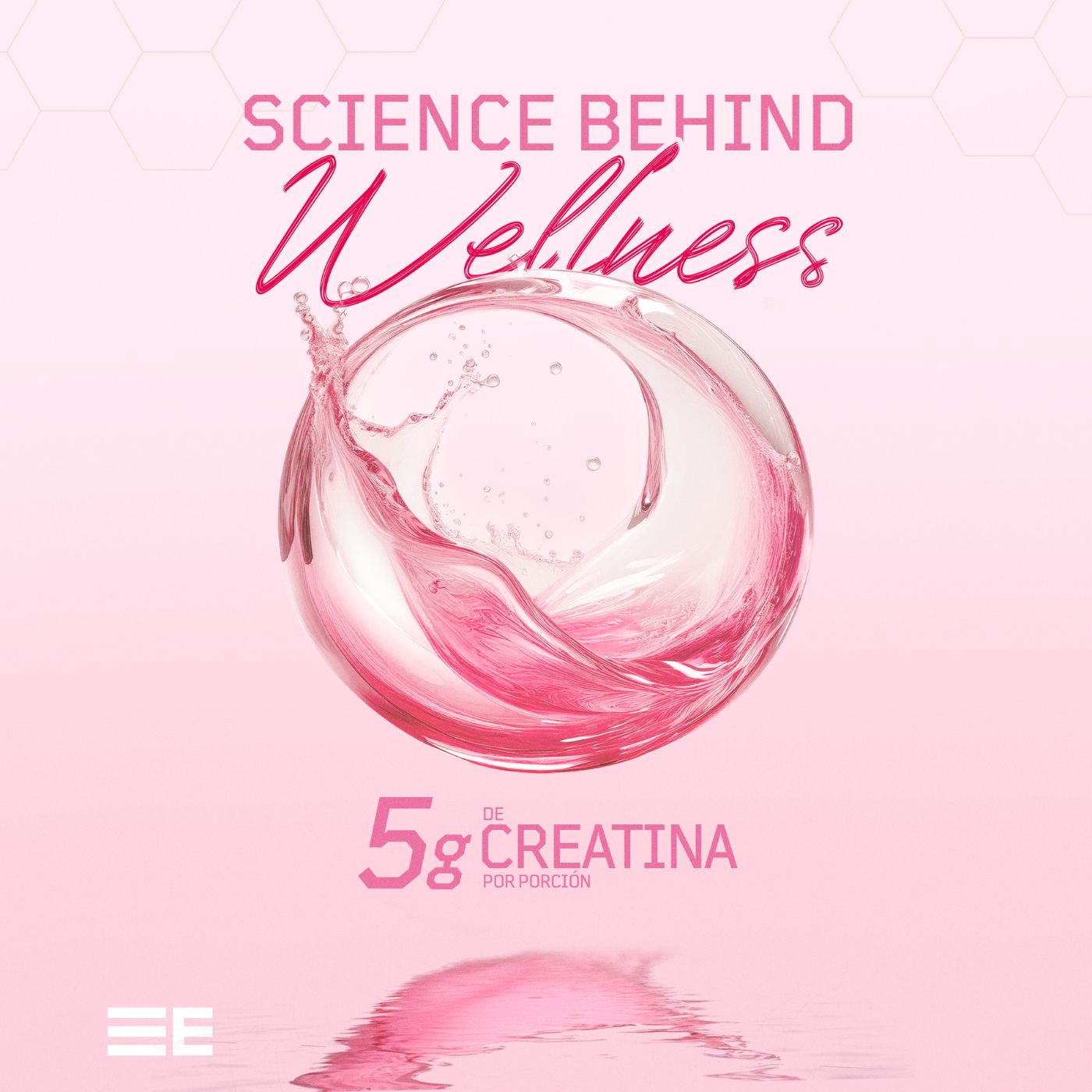 Creatina Rosa Plus con Myo Inositol y Colágeno de Elemental