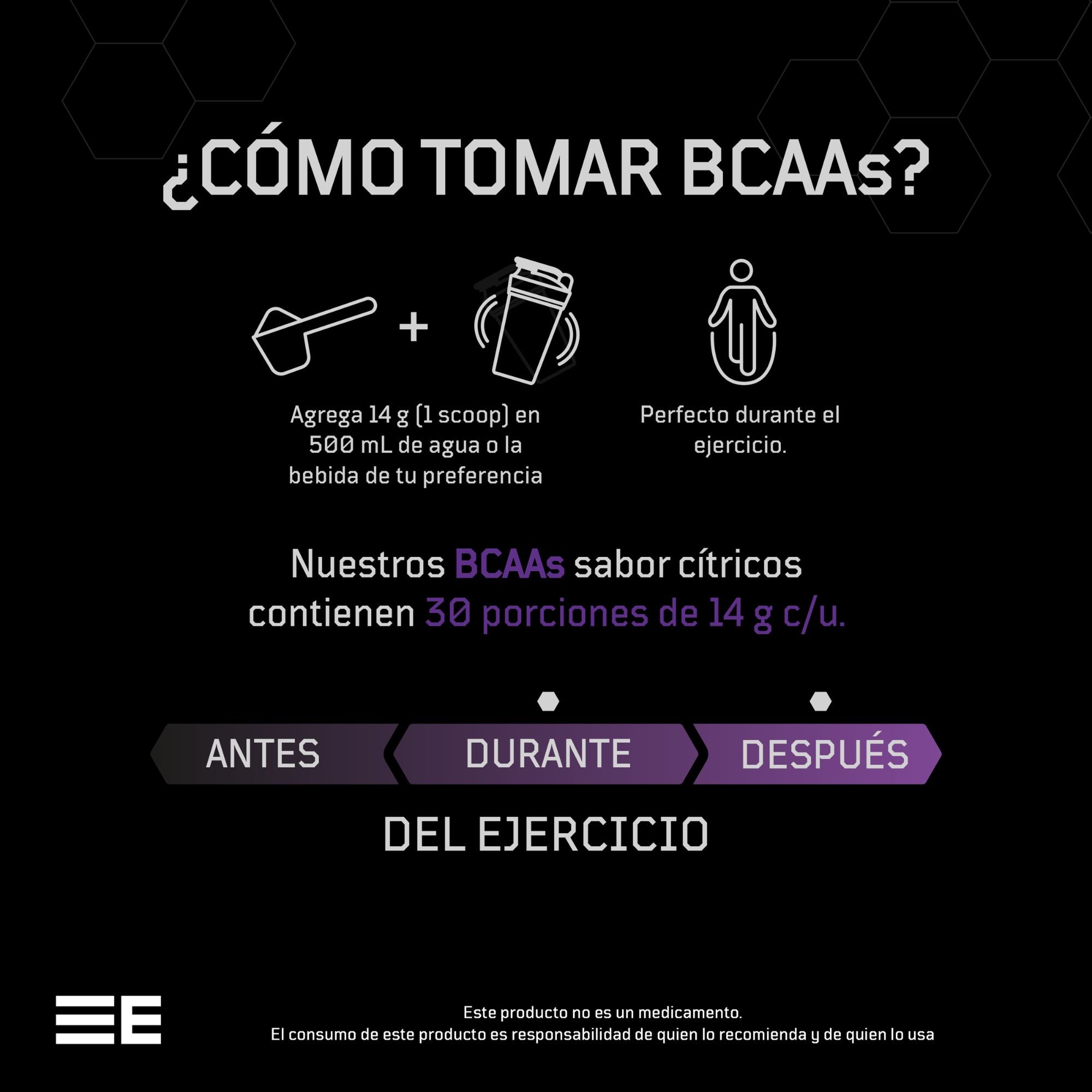 BCAA con Glutamina y Electrolitos de Elemental