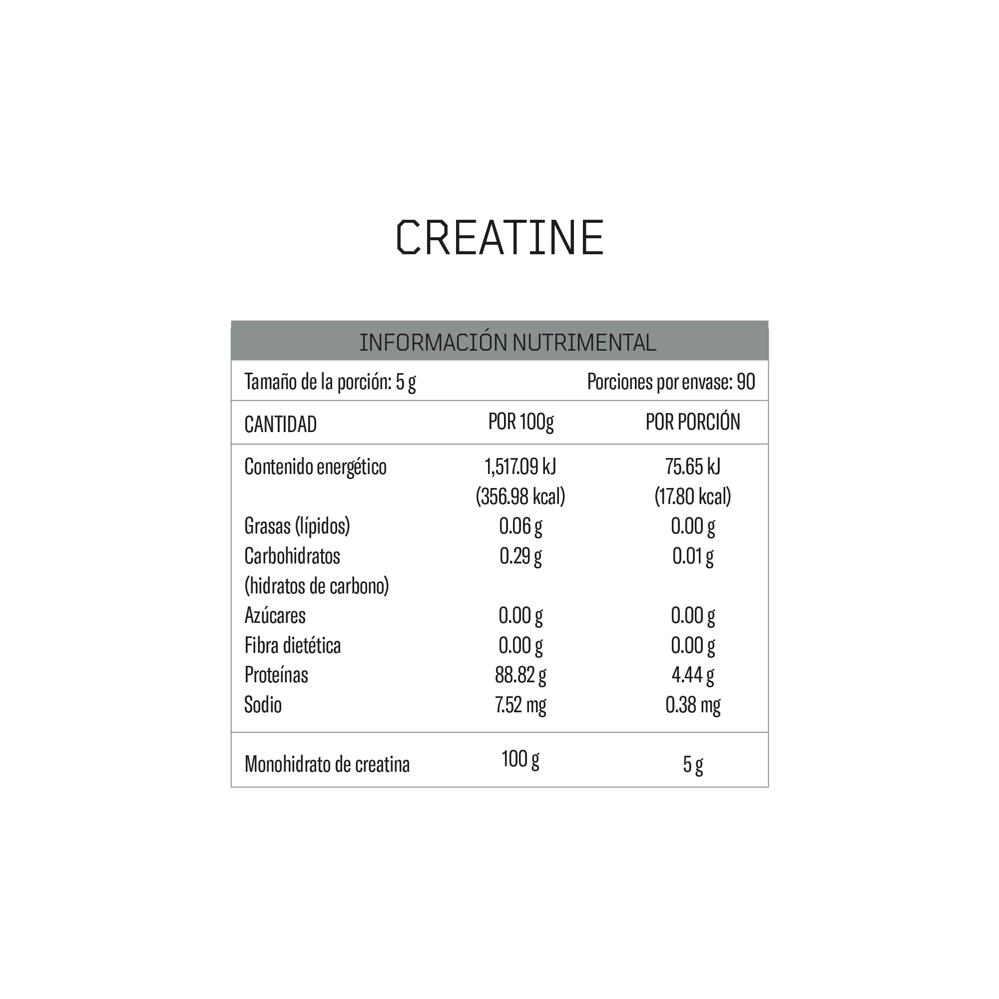 Creatina Monohidratada Pura de Elemental