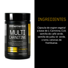 L-Carnitina Complex con CLA y Té Verde de Elemental