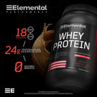 Proteína Whey sin lactosa sabor chocolate de Elemental
