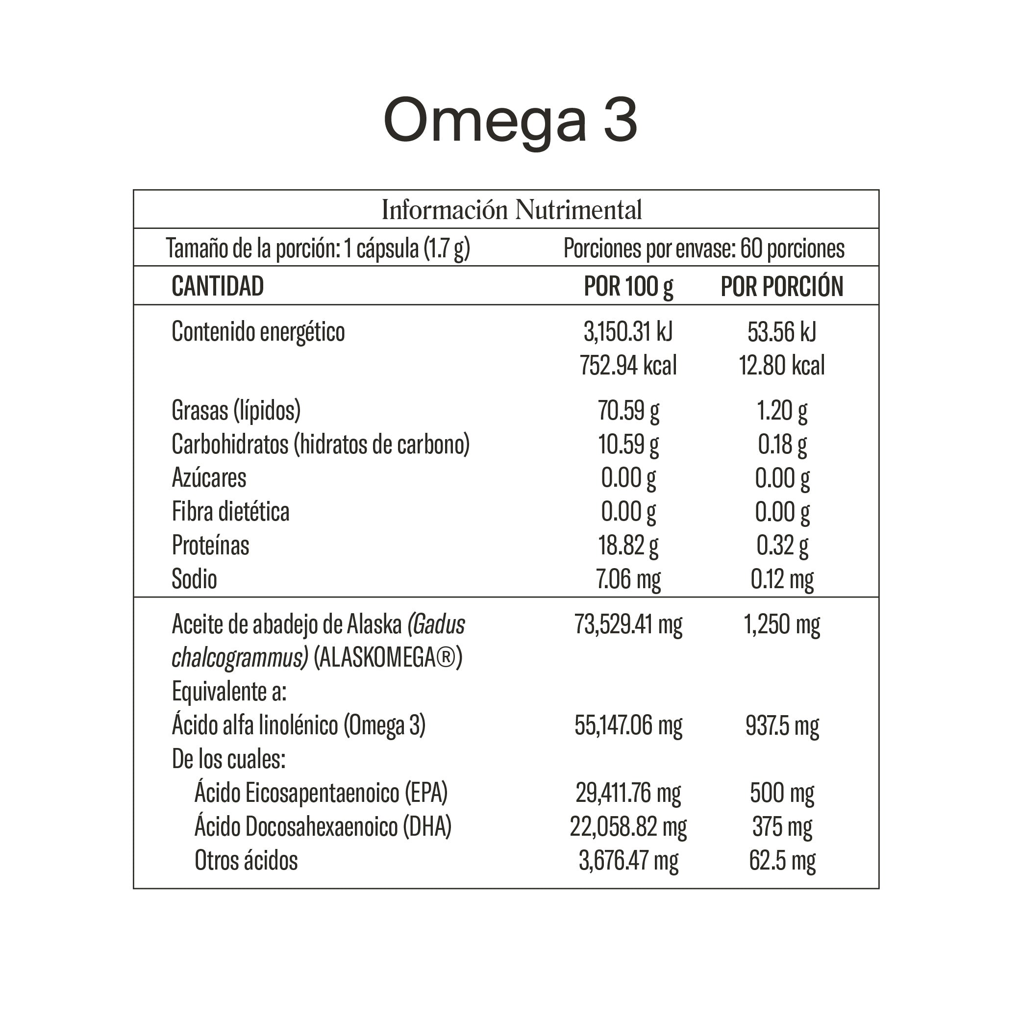Omega 3 de aceite de pescado de Elemental